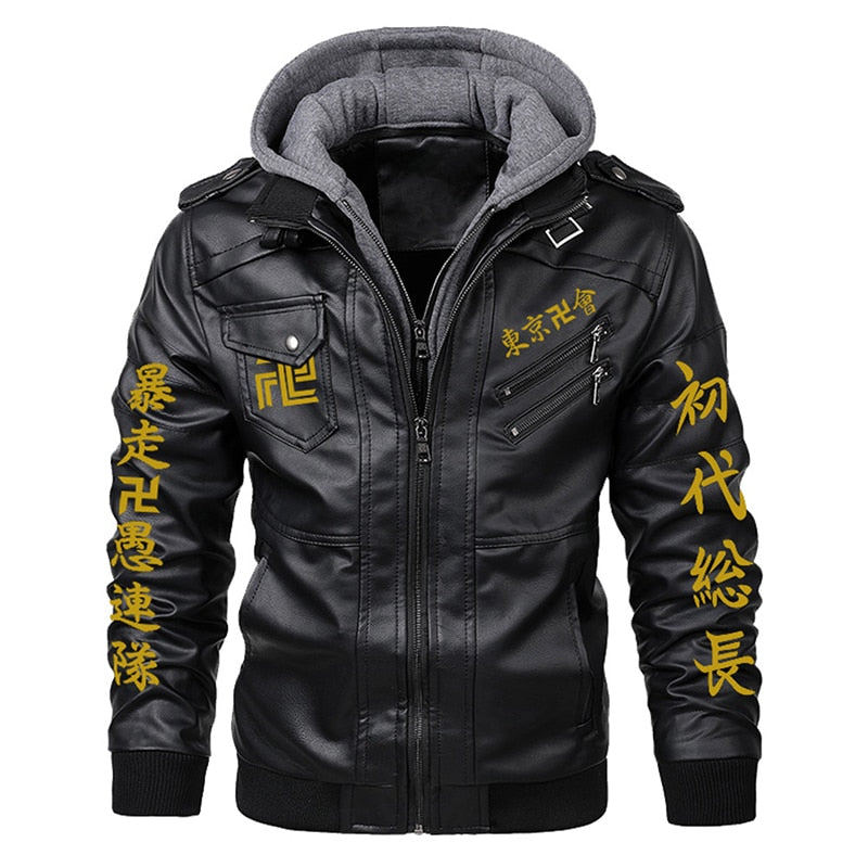 Tokyo Revengers Leather Jacket Hoodie