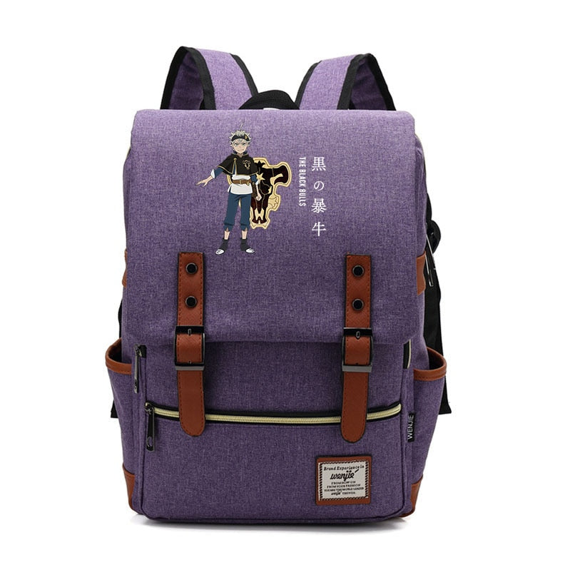 Black Clover laptop Backpack